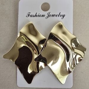 Chic Gold-Tone Statement Earrings